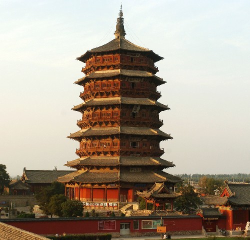 Пагода Инсянь, Китай